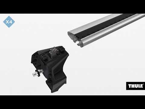 THULE Dachträger Evo SquareBar 7106 7123 6096